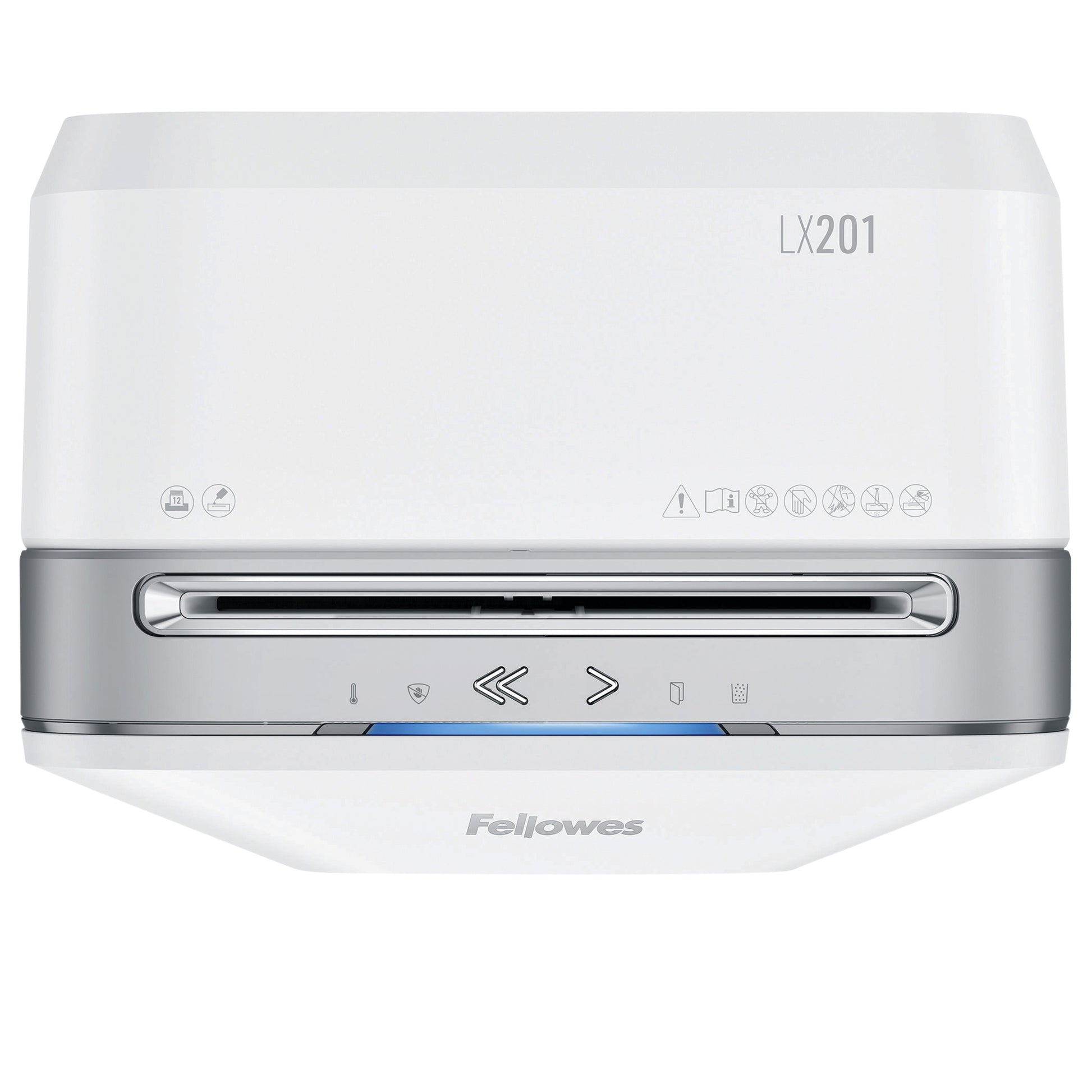 Fellowes LX201 2x12mm papierversnipperaar 12 vel, 22L, P-5, wit - 4