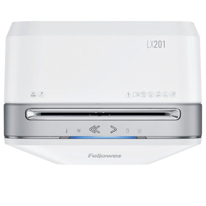 Fellowes LX201 2x12mm papierversnipperaar 12 vel, 22L, P-5, wit - 4