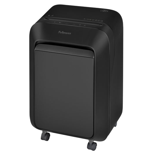 Fellowes LX211 Papiervernietiger 2x12mm zwart, 15 vel, 23L, micro-cut