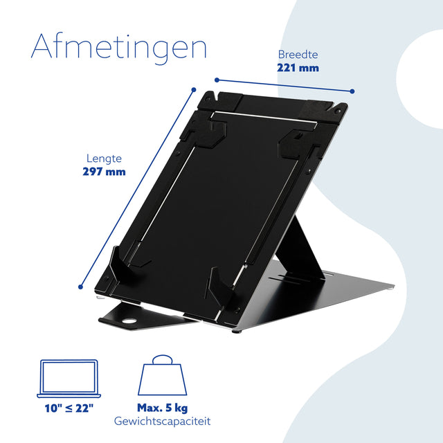 R-Go Riser Duo Ergonomische Laptop- en Tabletstandaard - 6