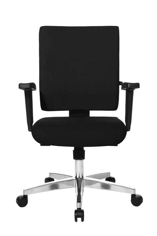 Bureaustoel Topstar Light Star 10 zwart met aluminium onderstel