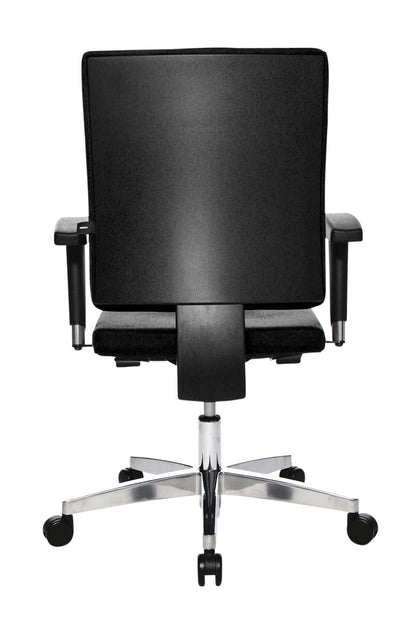Bureaustoel Topstar Light Star 10 zwart met aluminium onderstel - 4