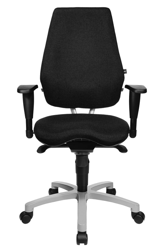 Bureaustoel Topstar Alu Star Basic zwart, in hoogte en breedte verstelbare armleggers
