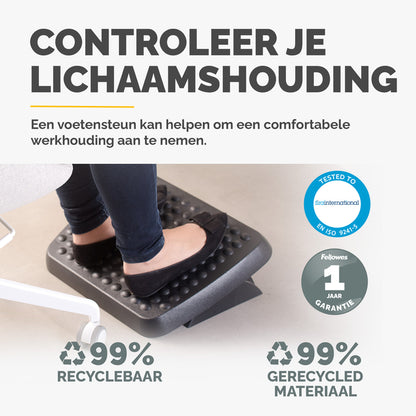 Fellowes standaard voetensteun, verstelbaar in twee hoogtes - 2