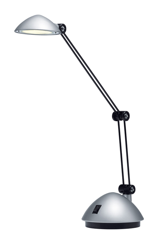 Bureaulamp Hansa LED Space zilver met zachte verlichting