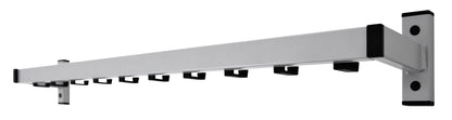 Wandkapstok Vepabins 650088 met 10 haken grijs