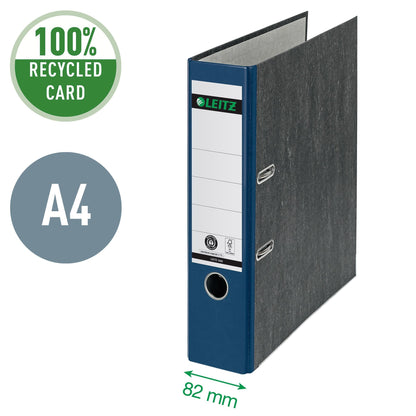 Leitz 1080 180° Ordner 80mm Karton in Blauw, 600 Vel Capaciteit - 3