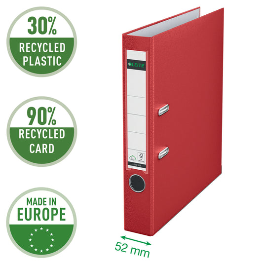 Leitz 1015 Ordner 180° PP A4 rood met labelhouder