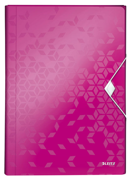 Projectmap Leitz WOW 6 Vaks PP Roze - 2