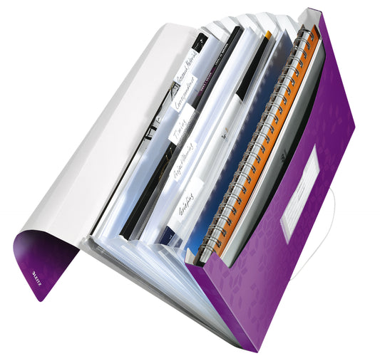 Leitz WOW A4 6-vaks PP projectmap met elastische sluiting