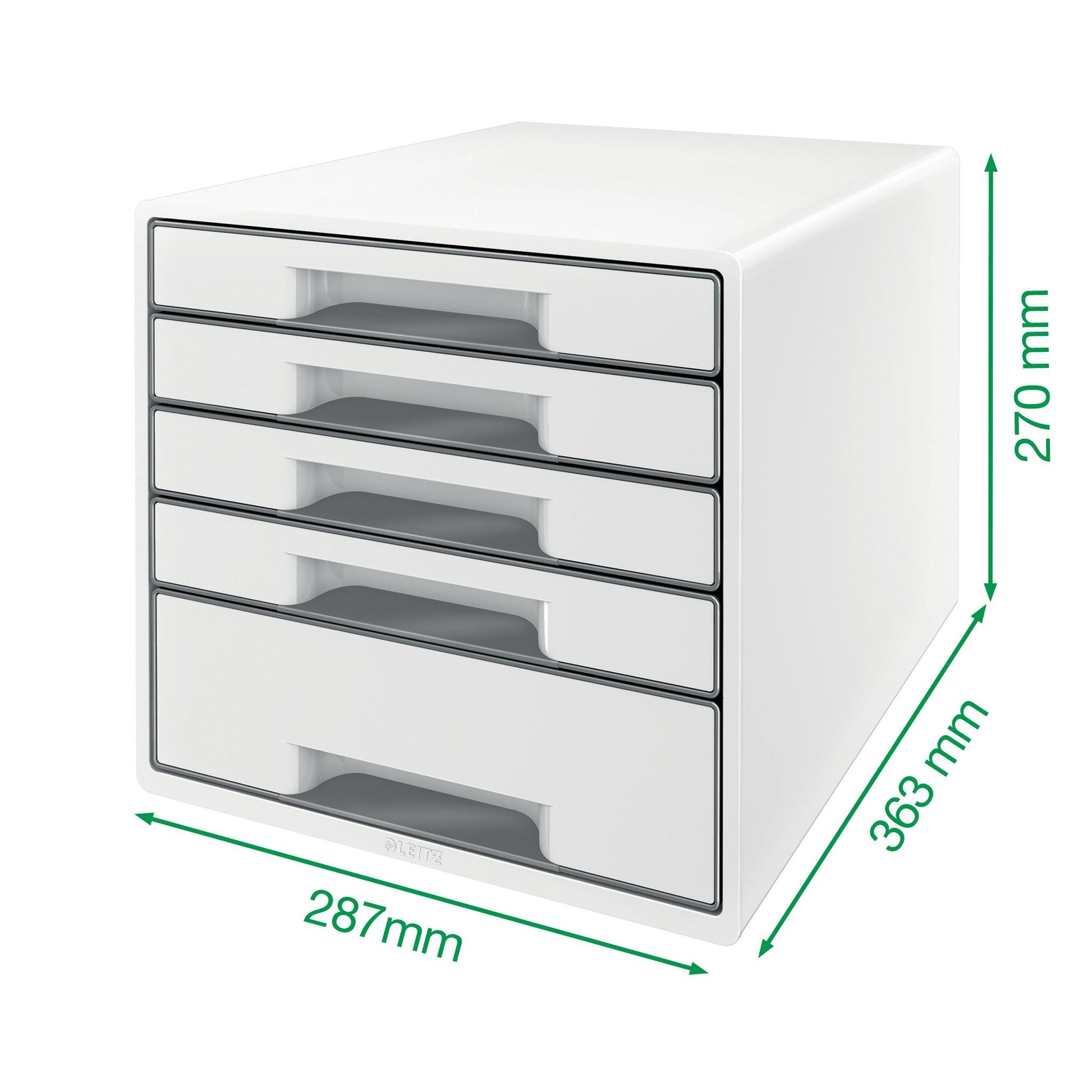Ladenbox Leitz WOW 5 Laden Wit/Paarse Afwerking - 2