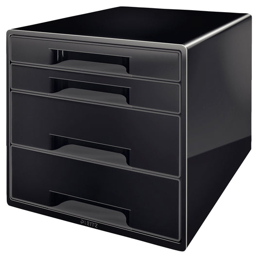 Leitz WOW Cube A4 maxi Ladebox 4 Laden Zwart