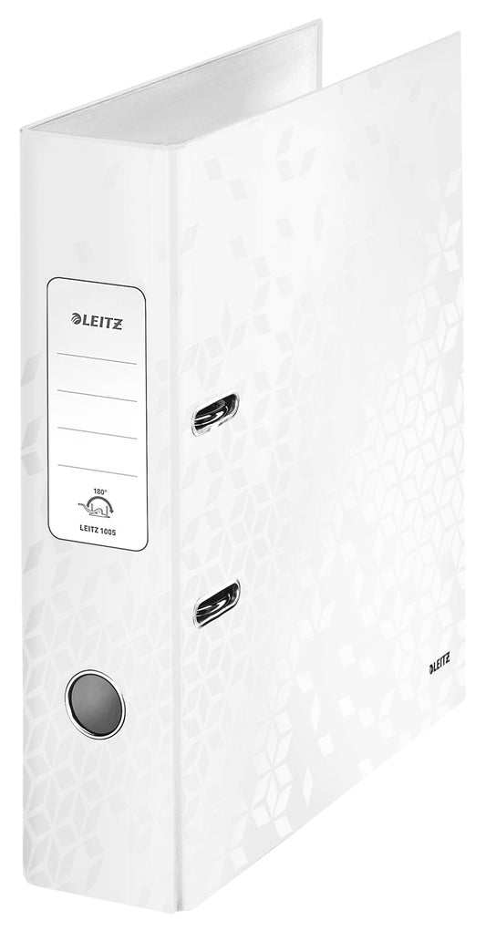 Leitz Wow 180° Gelamineerde PP Ordner A4 wit met 85mm Rug - 2