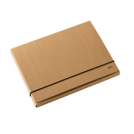 Elastobox Djois Kraft Line A4 3-kleppen 850gr bruin