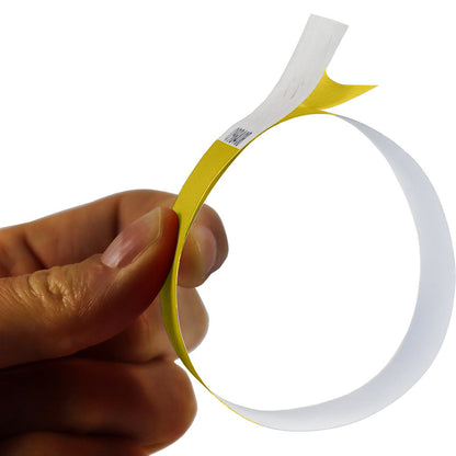 Polsbandje Combicraft Tyvek Geel met nummer - 2
