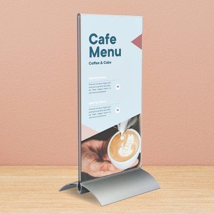 Kaarthouder Europel 1/3 A4 T-standaard met aluminiumvoet - 2