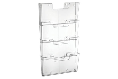 Folderhouder Europel A4 wand liggend koppelbaar acryl - 2