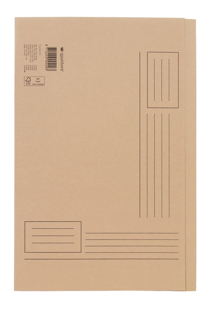 Vouwmap Quantore Fo ongelijke zijde 250gr in beige