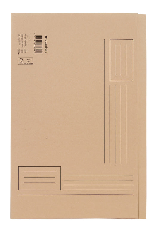 Vouwmap Quantore Fo ongelijke zijde 250gr in beige