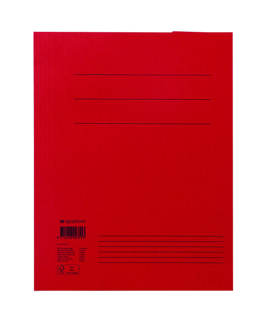 Dossiermap Quantore A4 300 g/m² rood