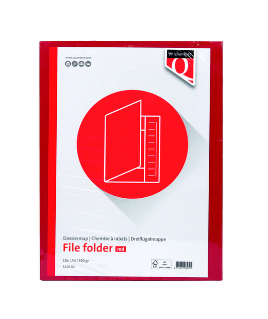 Dossiermap Quantore A4 300 g/m² rood - 2