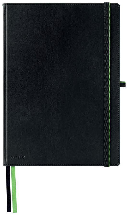 Leitz Complete A4 notitieboek, 160 pagina's, 100gsm, met elastiek en binnenvakken