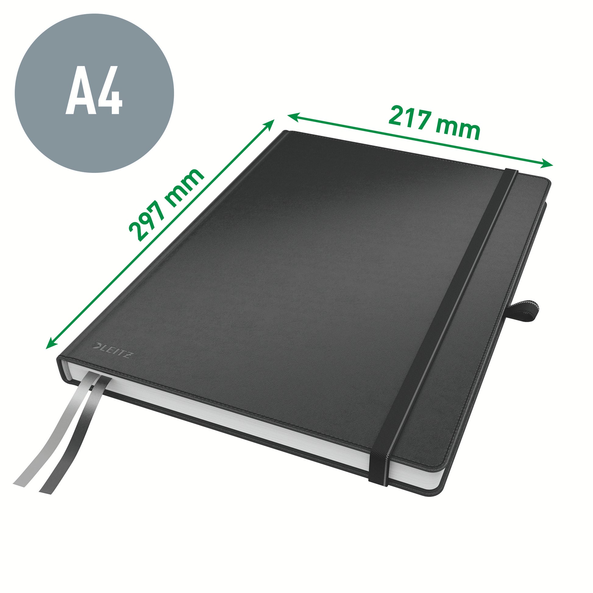 Leitz Complete A4 notitieboek, 160 pagina's, 100gsm, met elastiek en binnenvakken - 2