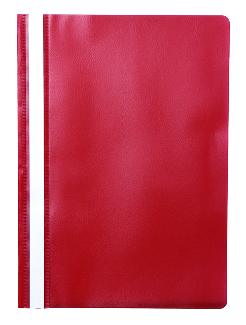 Snelhechter A4 PP, rood, glashelder voorblad