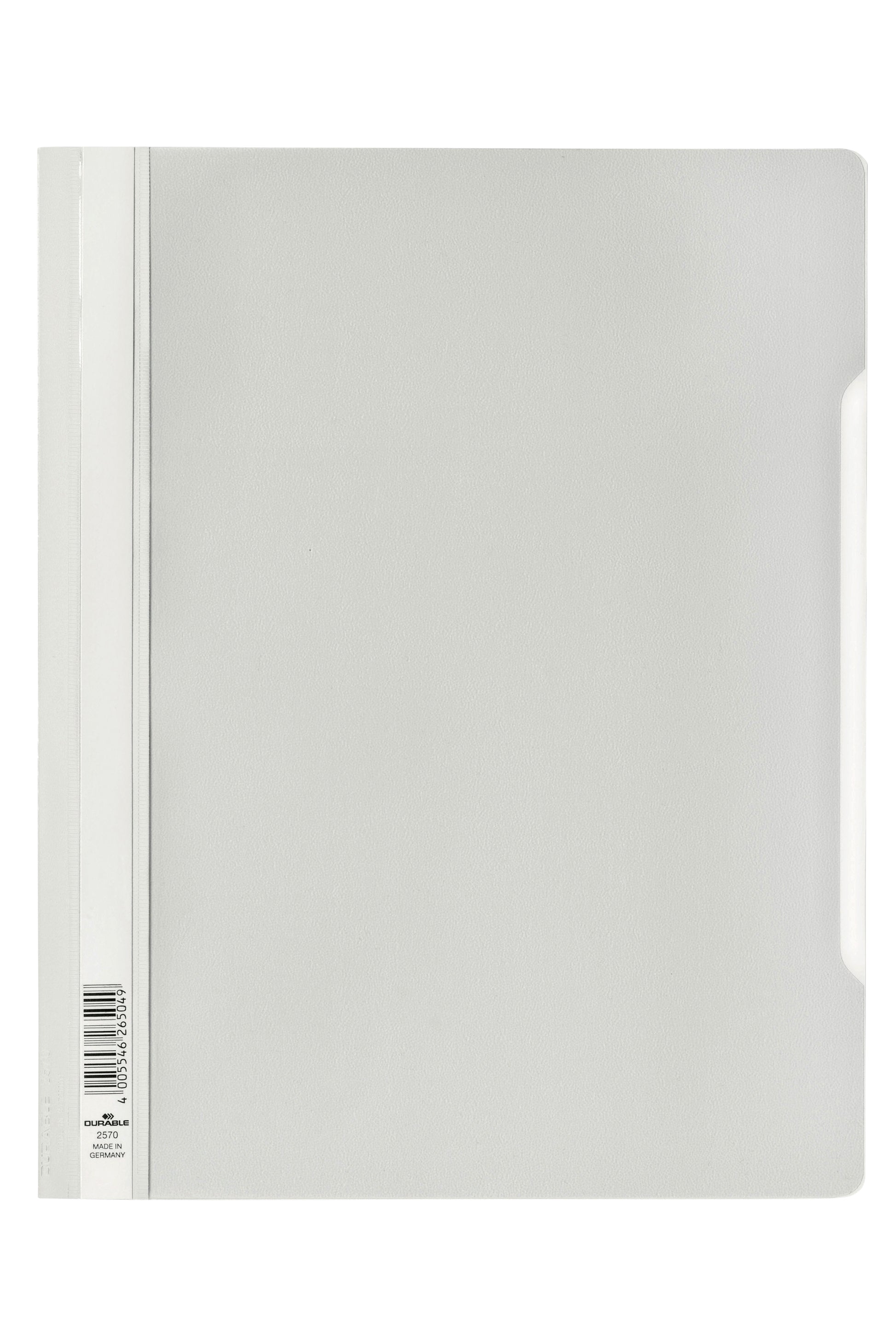 Durable A4 PVC Snellehechter Map met Etiket in Wit