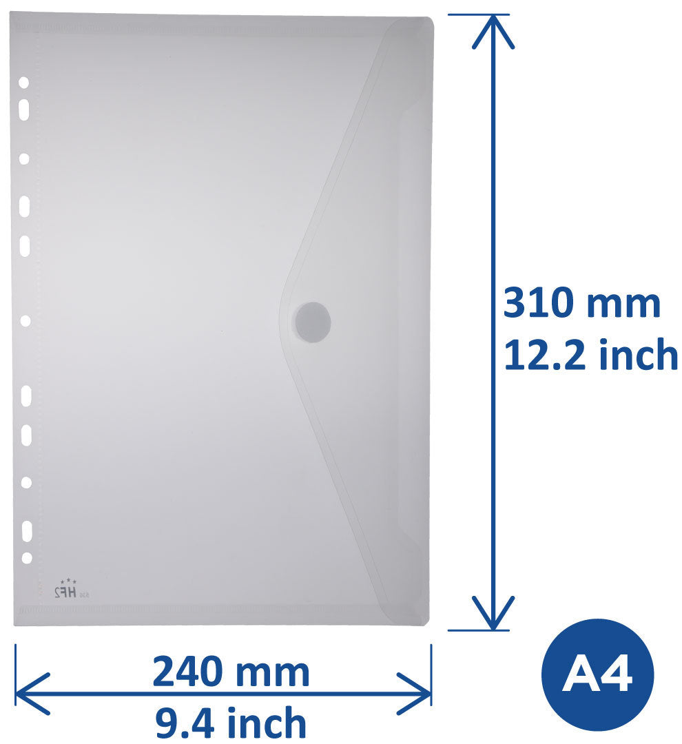 Enveloptas HF2 RINGBANDPOCKET A4 Wit met klittenband - 6