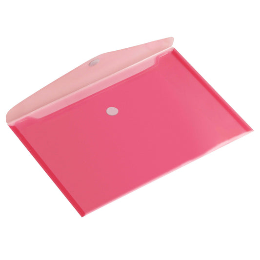 Enveloptas HF2 Dwars A4 Rood - Transparant polypropyleen, doos 10 stuks