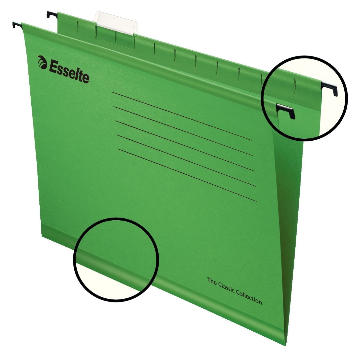 HANGMAP Esselte Classic V-bodem Groen 382x240mm - 2
