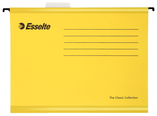 HANGMAP Esselte Classic V-bodem geel, 382x240mm, gerecycled