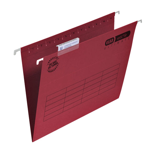 Elba Verticaal Ultimate Hangmap A4 Rood, 240 g/m²