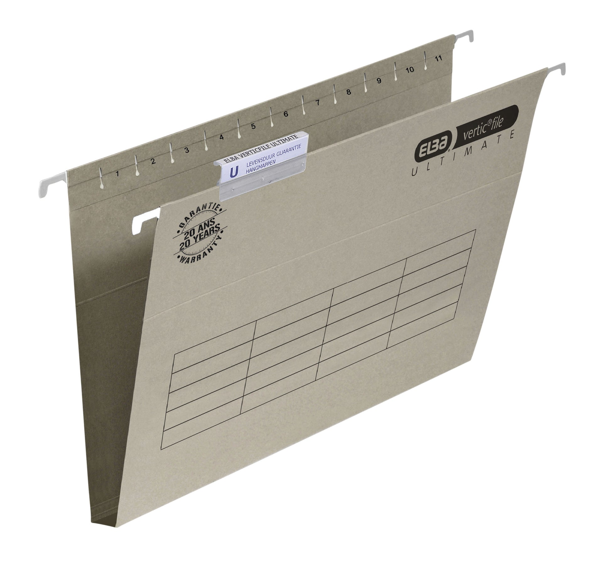 Elba Verticaal Ultimate Hangmap 30 mm Grijs, 240 g/m²