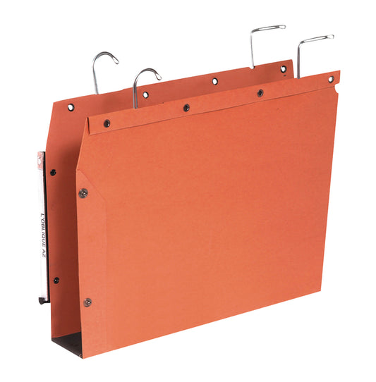 Hangmap Elba TUB A4 U-bodem 50mm oranje met metalen ophanging