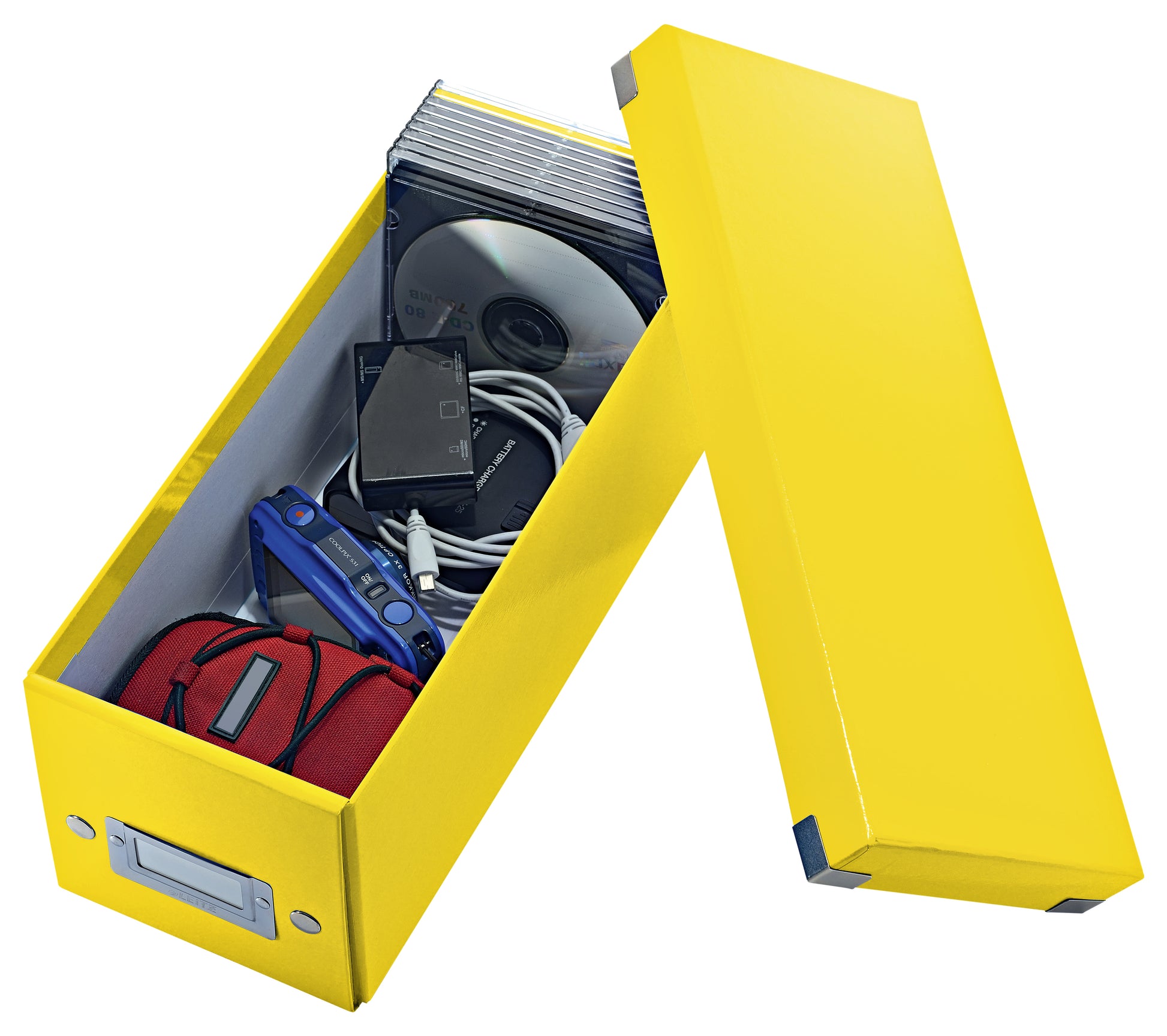 Leitz Wow CD-Box Klik & Opvouwbaar Geel - 2