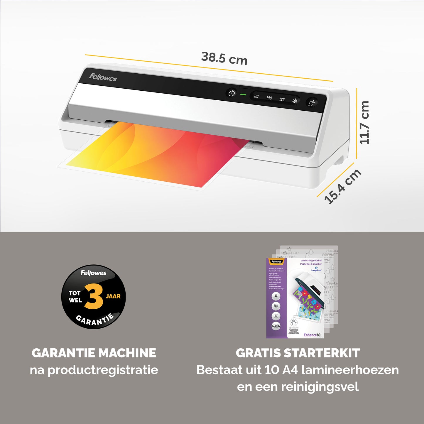 Lamineermachine Fellowes Saturn 3i A4 - 3