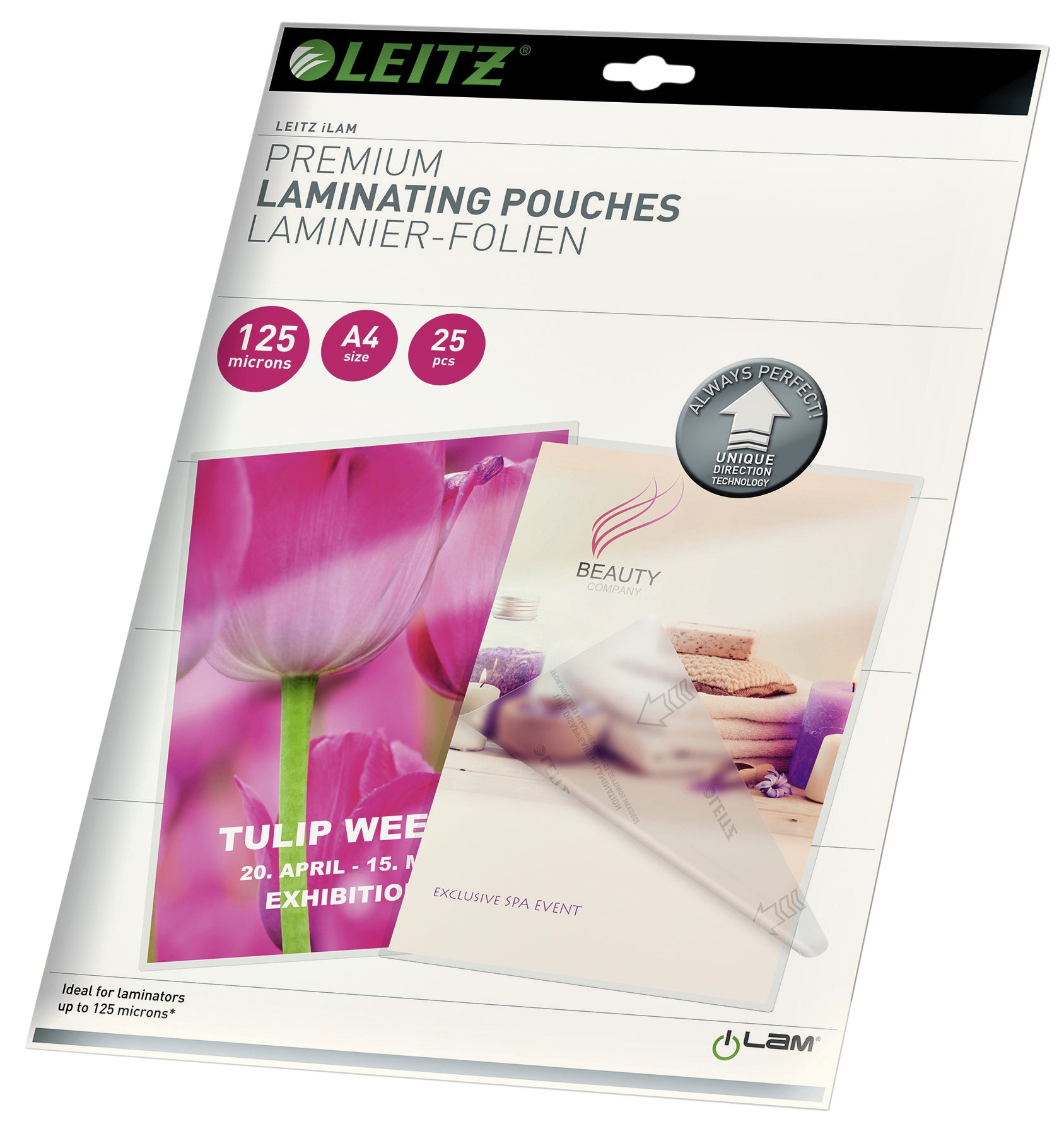 Laminatiehoes Leitz iLAM A4 2x125 micron UDT