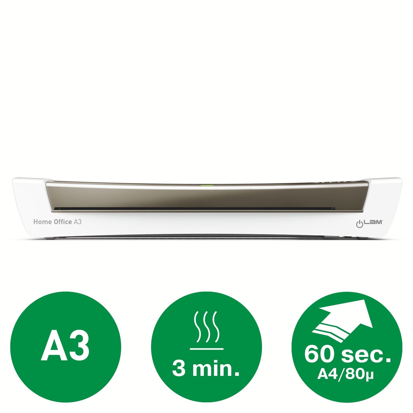 Leitz iLAM Home Office A3 Zwart/Grijs Lamineermachine - 3