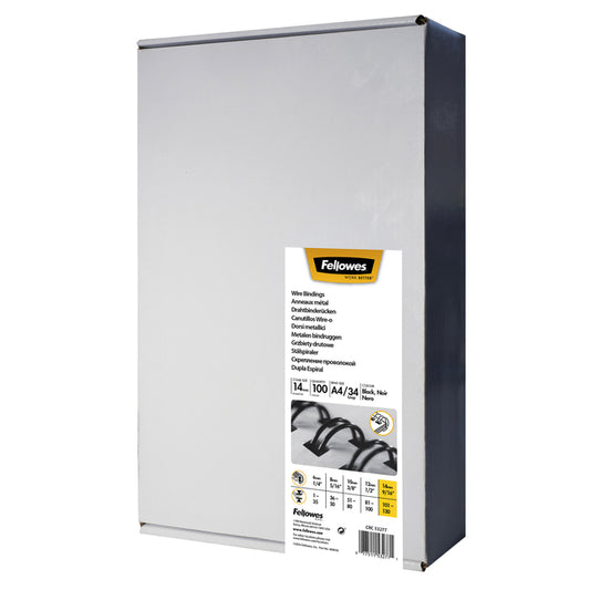 Draadrug Fellowes 14mm 34-rings A4 wit