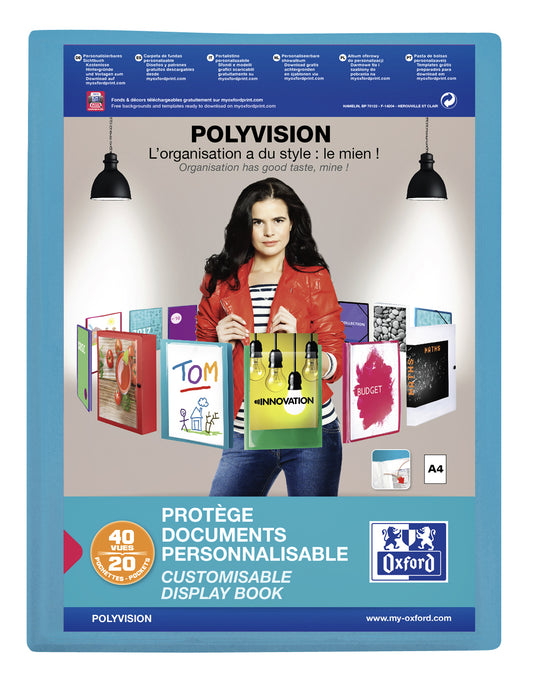 SHOWALBUM Oxford A4 Polyvision met 20 Transparante Tassen