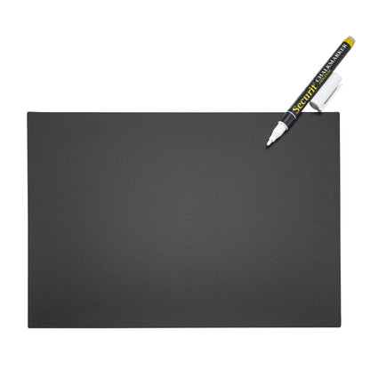Set Krijtbord A4 met 5 Bordjes, Pins en Marker - 2