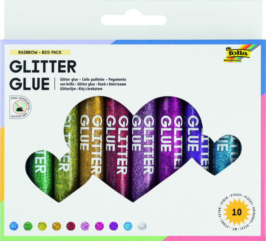 Folia Glitterlijm 9,5ml in 10 kleuren
