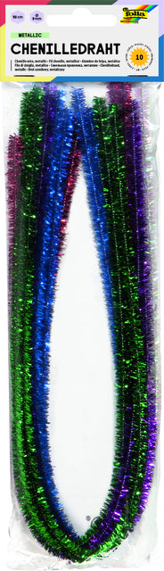 Chenilledraad Metallic 50cm Ø 8mm, set van 10 stuks