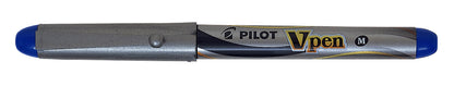 Pilot V-Pen M Liquid Ink Zilverkleurig Blauw