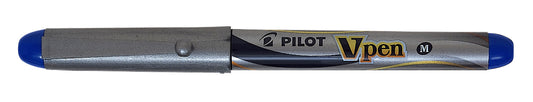 Pilot V-Pen M Liquid Ink Zilverkleurig Blauw