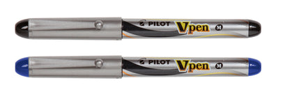 Pilot V-Pen M Liquid Ink Zilverkleurig Blauw - 4