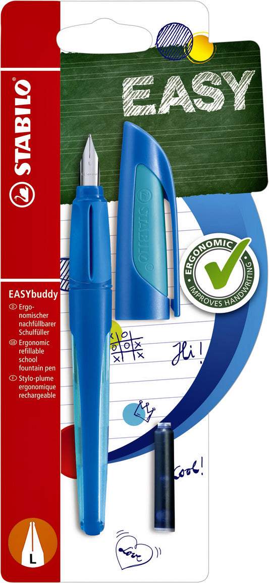 Vulpen STABILO Easybuddy links M dblauwl/lblauw