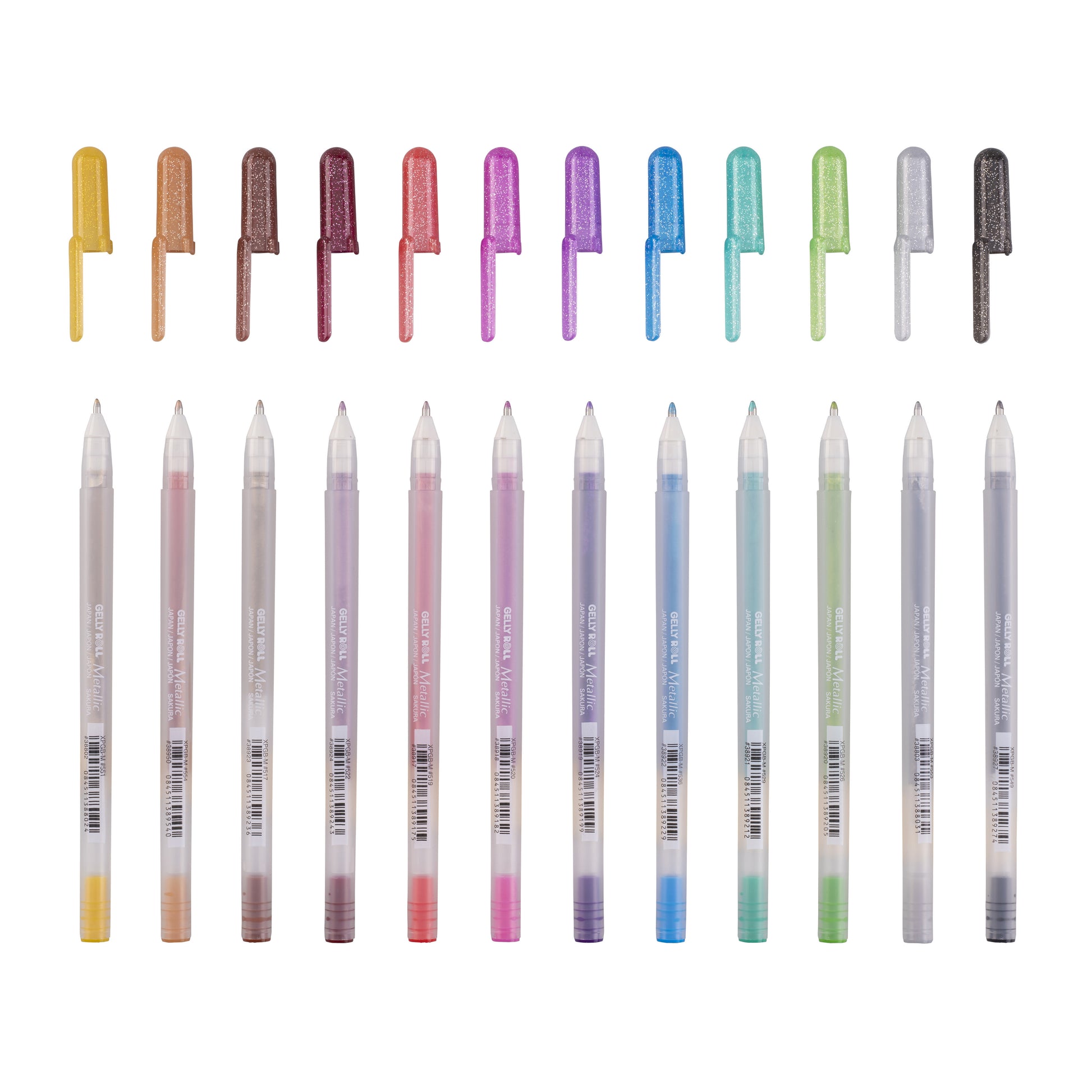 Sakura Gelly Roll Metallic Glans Set, 12 kleuren, 0,6 mm